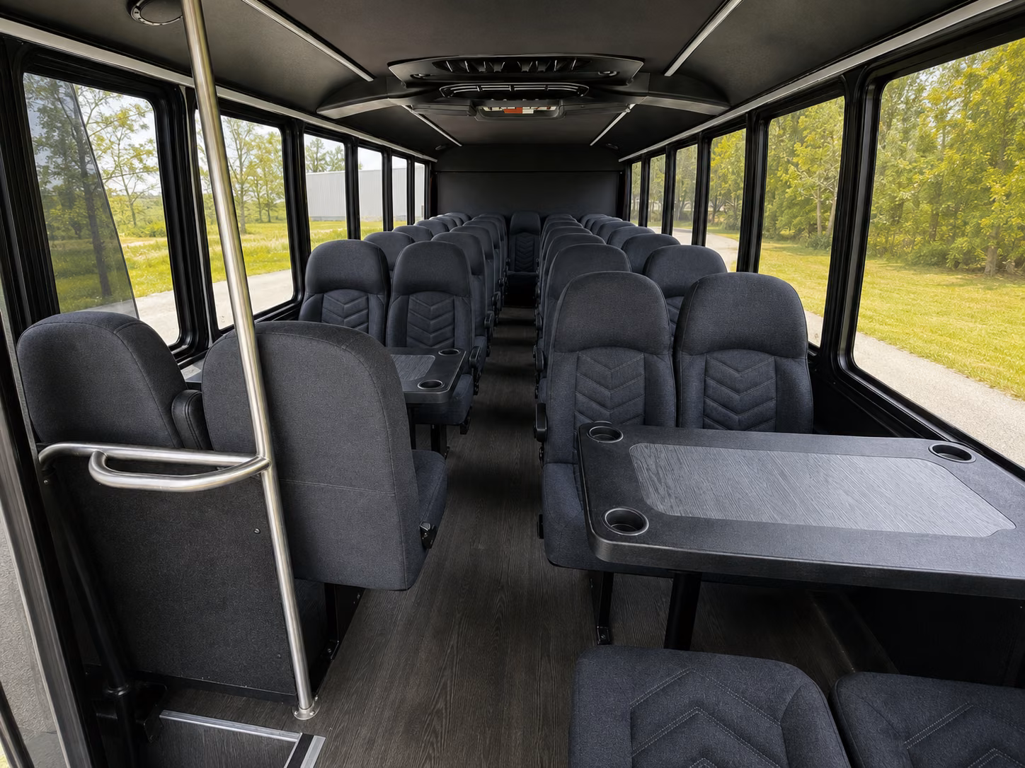 lehi 18 passenger minibus inside