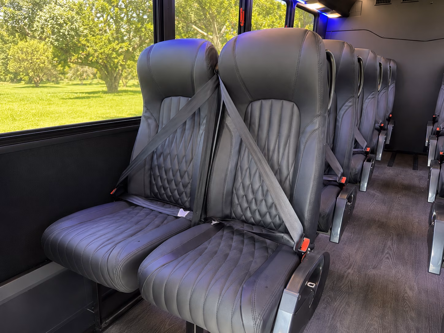 lehi 18 passenger minibus interior