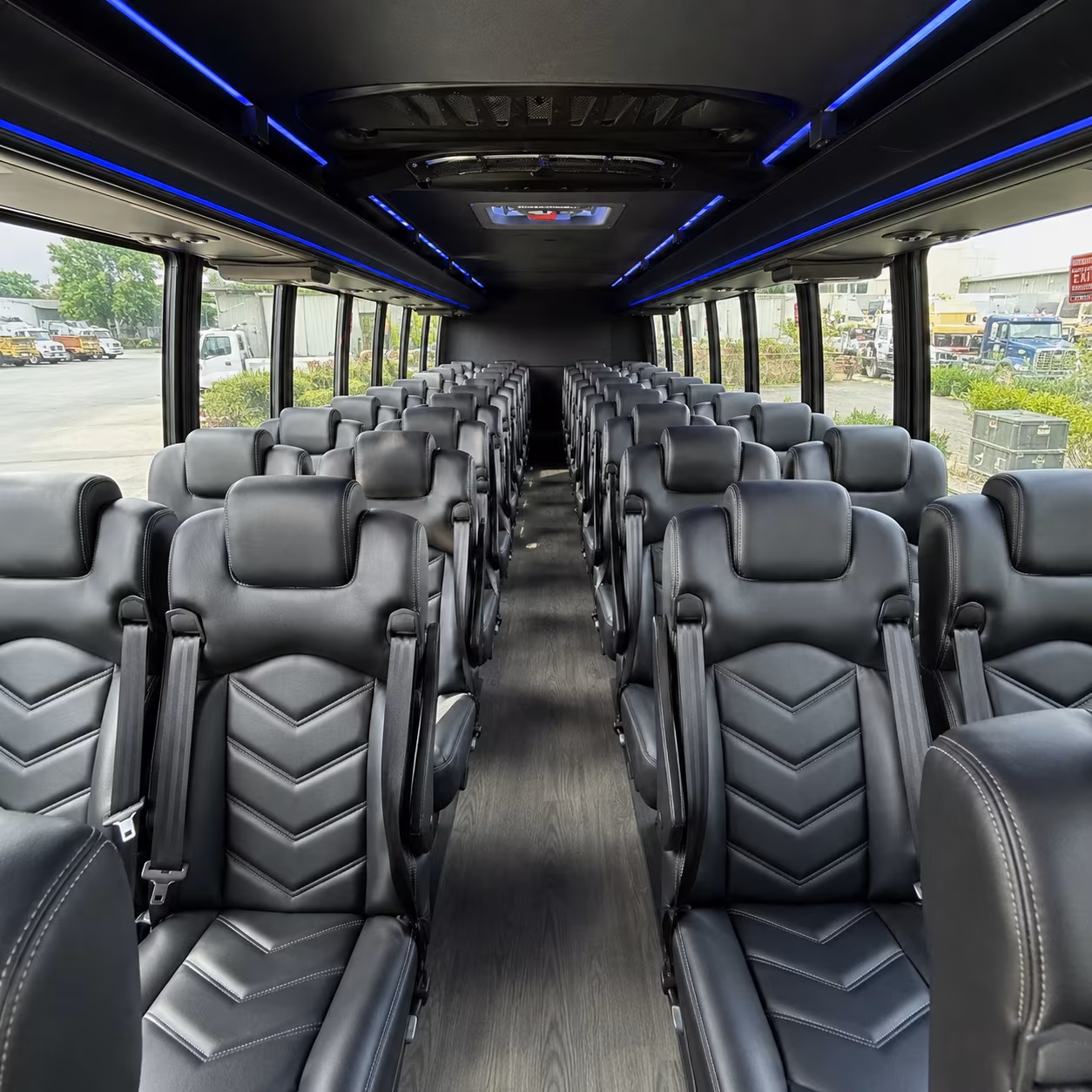 lehi 25 passenger minibus inside