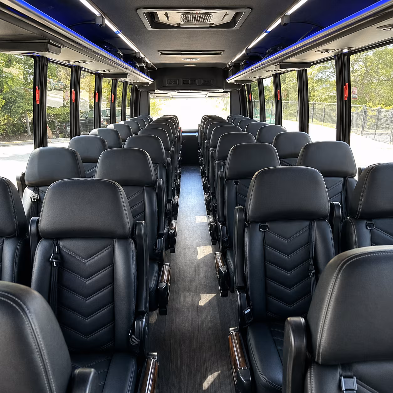 lehi 25 passenger minibus interior