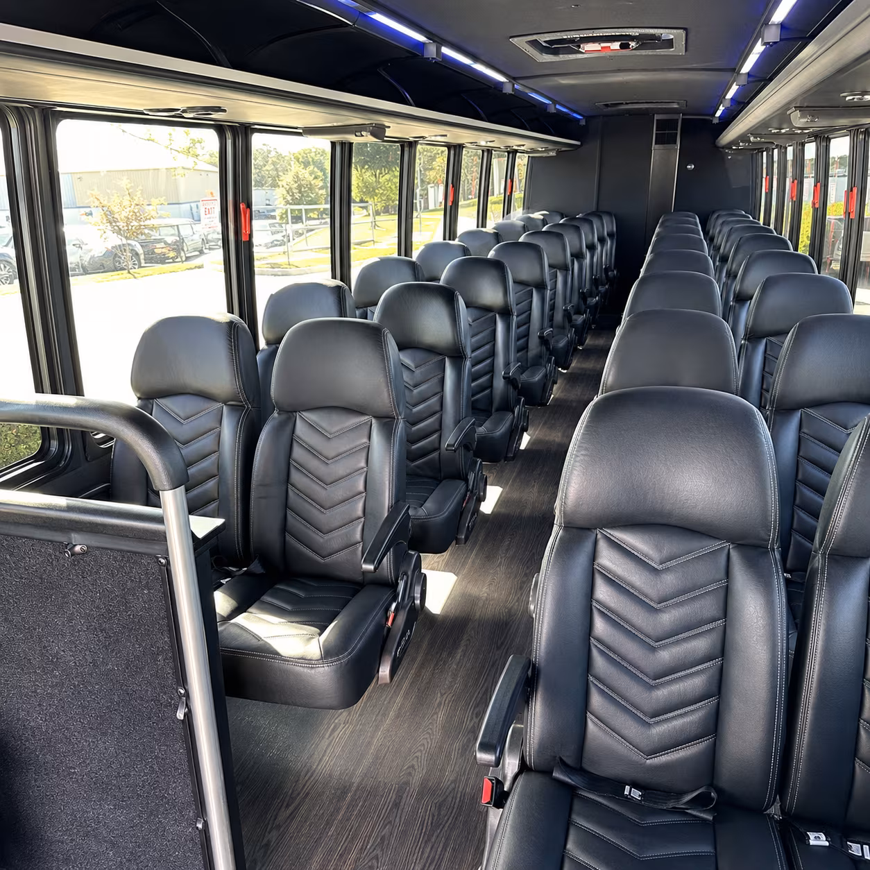 lehi 28 passenger minibus interior