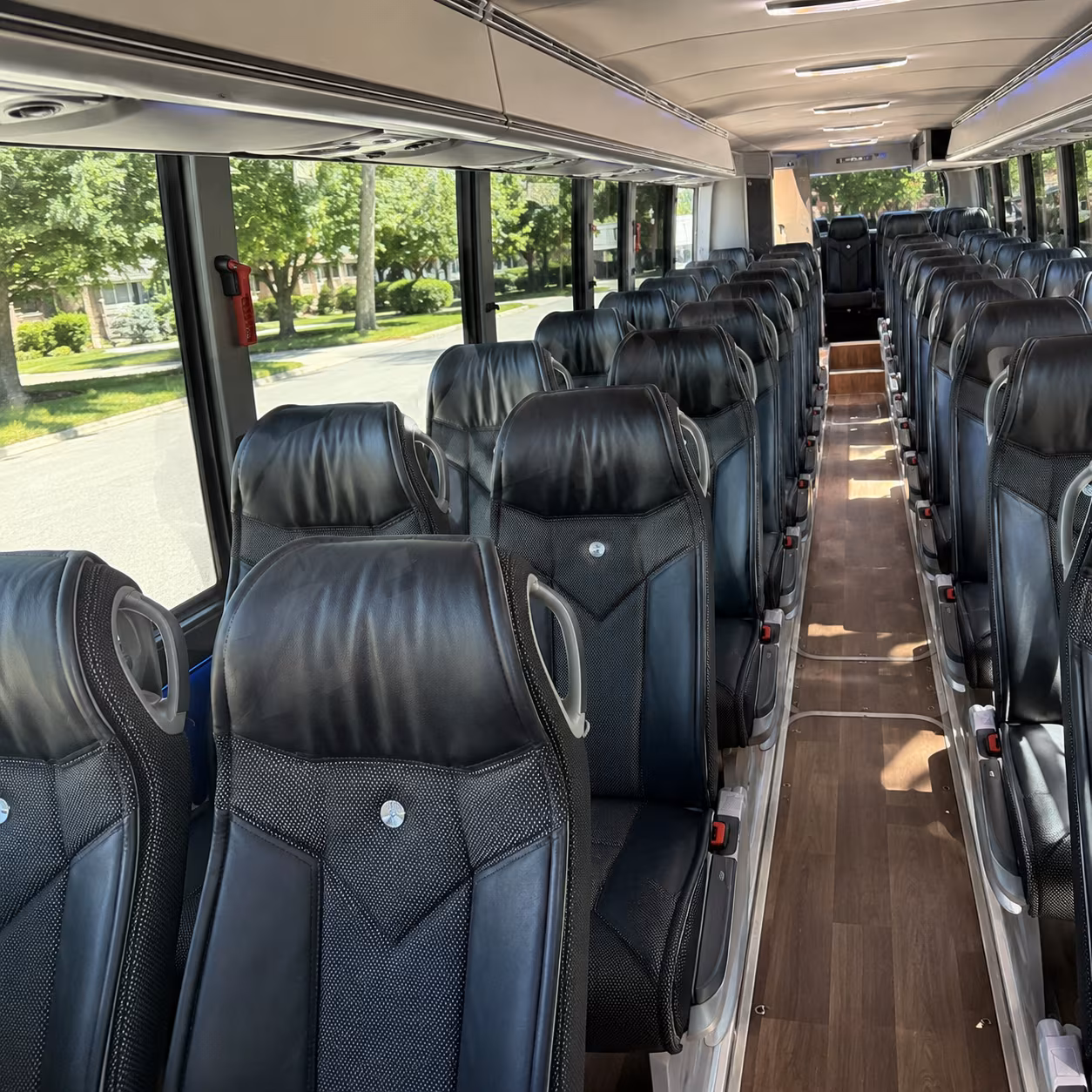 lehi 40 passenger charter bus inside
