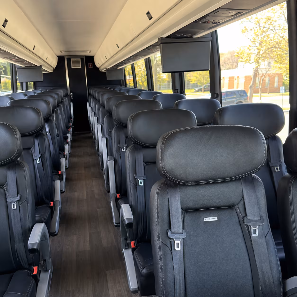 lehi 45 passenger charter bus inside