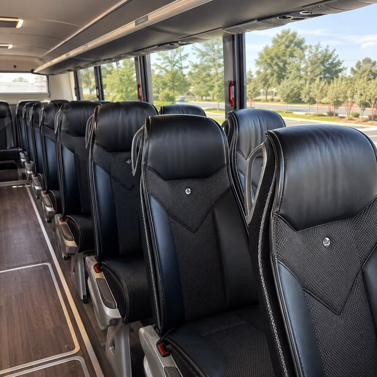 lehi 45 passenger charter bus interior