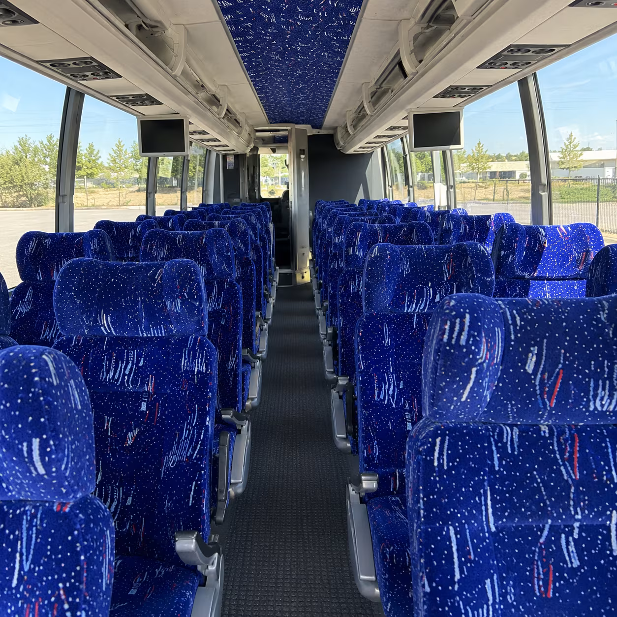 lehi 54 passenger charter bus interior