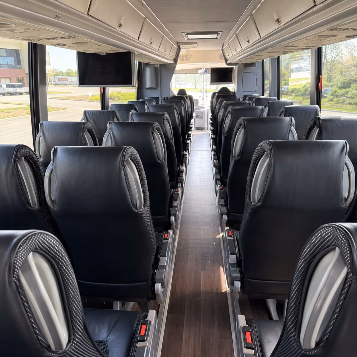 lehi 56 passenger charter bus inside