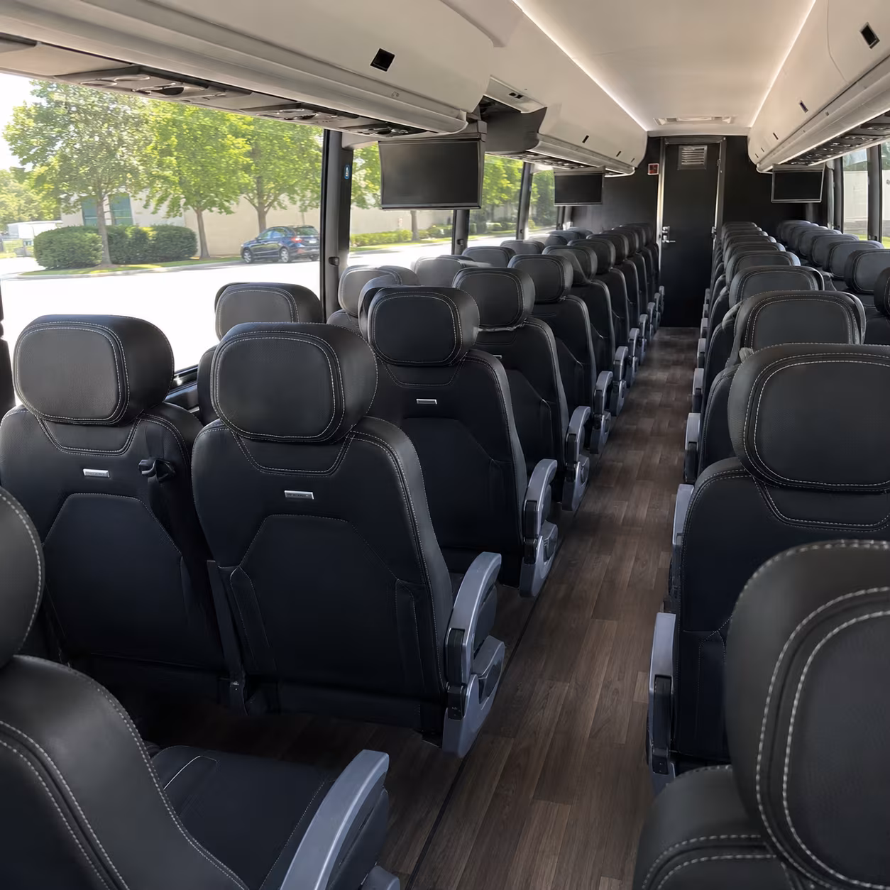lehi 56 passenger charter bus interior