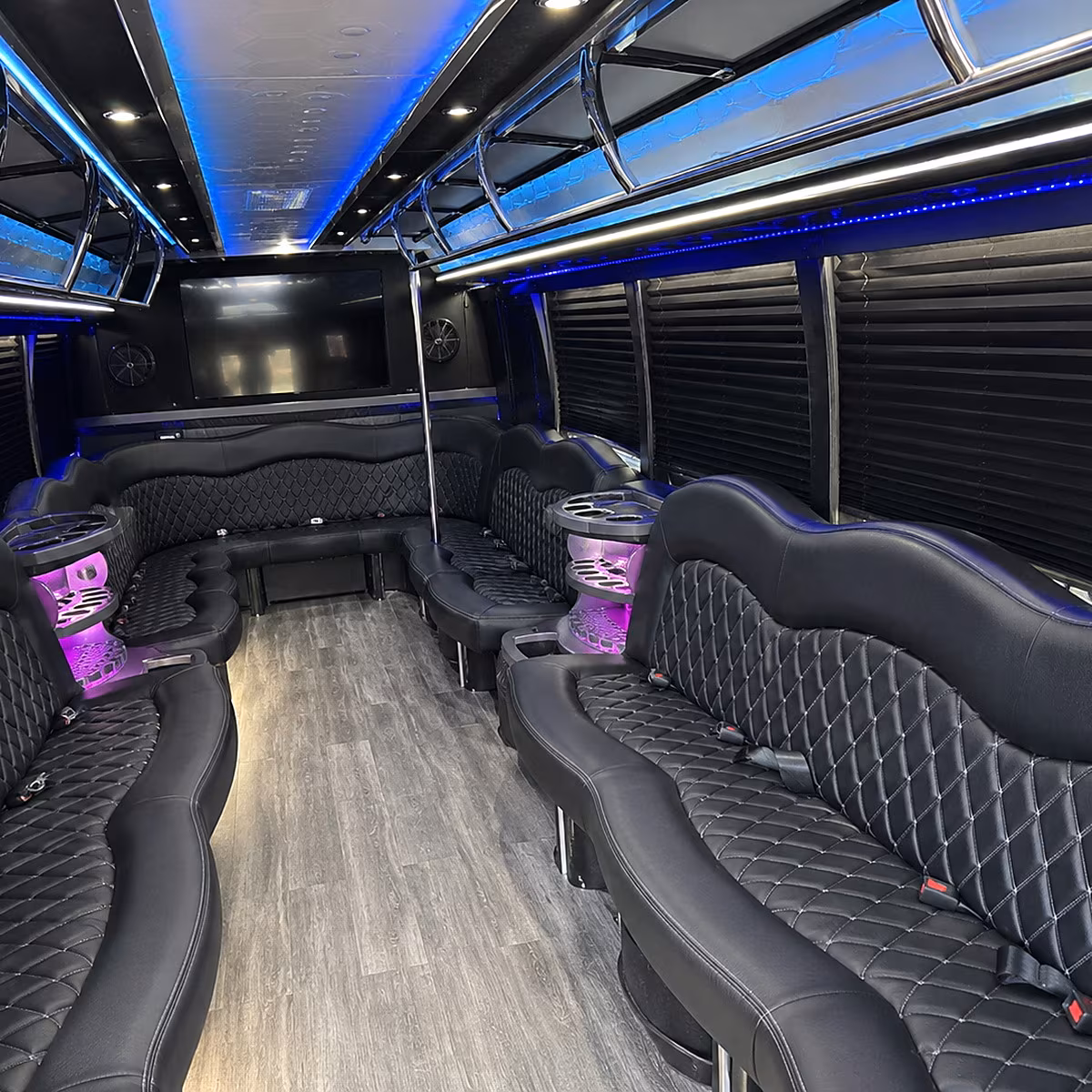 lehi night town party bus rental